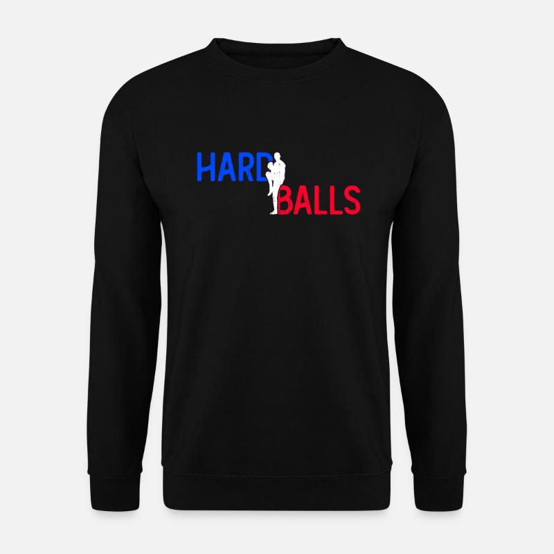 Hard Balls - Funny Baseball - Unisex Sweatshirt - black
