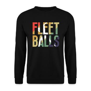 Flotte Bälle - Lustiger Baseball - Unisex Pullover - Schwarz - Vorne - Alina (178cm) & Michal (187cm)