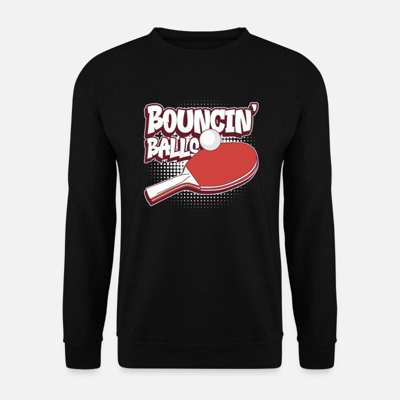 Bouncin' Balls - Drôle de ping-pong - Sweat-shirt Unisexe - noir