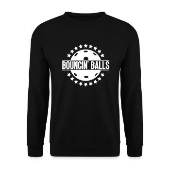 Bouncin' Balls - Lustiger Pickleball - Sweat-shirt Unisexe - noir - Devant - Alina (178cm) & Michal (187cm)