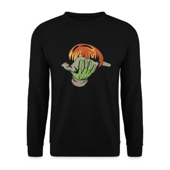 Souffleur de verre extraterrestre - Sweat-shirt Unisexe - noir - Devant - Alina (178cm) & Michal (187cm)