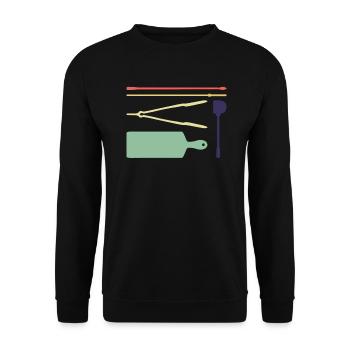 glassblowing tools glassblowing glassblowers - Unisex Sweatshirt - black - Front - Alina (178cm) & Michal (187cm)