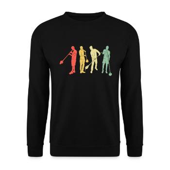 Glassblower Retro - Glassblowing Glassblowing - Unisex Sweatshirt - black - Front - Alina (178cm) & Michal (187cm)