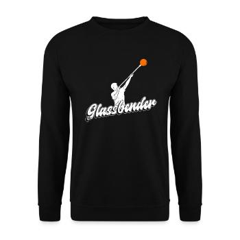 Glasbender - souffleurs de verre - Sweat-shirt Unisexe - noir - Devant - Alina (178cm) & Michal (187cm)