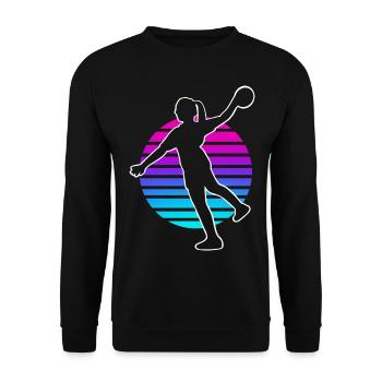 Handballeur Handballeur Femmes - Sweat-shirt Unisexe - noir - Devant - Alina (178cm) & Michal (187cm)