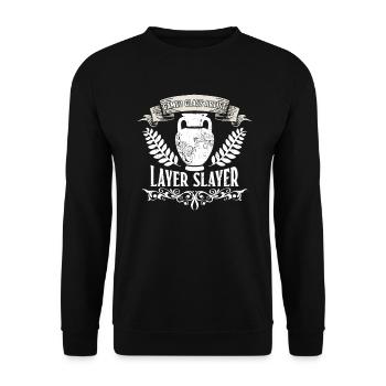 Cameo Glass Artist - Layer Slayer - Cameo - Sweat-shirt Unisexe - noir - Devant - Alina (178cm) & Michal (187cm)