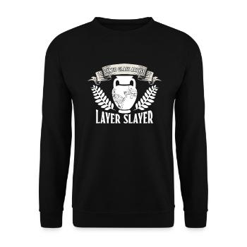 Cameo Glass Artist - Layer Slayer - Cameo - Sweat-shirt Unisexe - noir - Devant - Alina (178cm) & Michal (187cm)