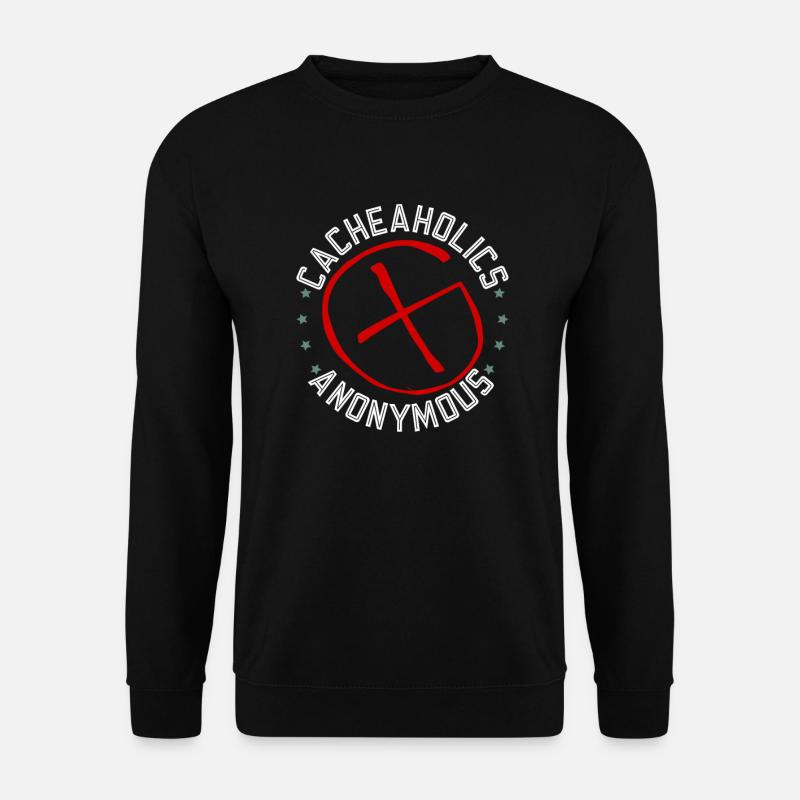 Cacheaholics Anonymous - Geocaching Geocacher - Sweat-shirt Unisexe - noir