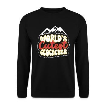 Le géocacheur le plus mignon du monde - Geocaching - Sweat-shirt Unisexe - noir - Devant - Alina (178cm) & Michal (187cm)