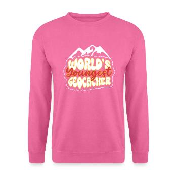Le plus jeune géocacheur du monde - Geocaching - Sweat-shirt Unisexe - rose - Devant