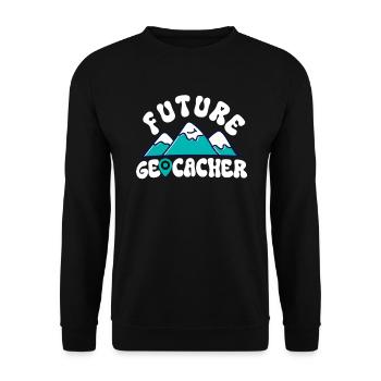 Géocacheur du futur - Geocaching Geocacher - Sweat-shirt Unisexe - noir - Devant - Alina (178cm) & Michal (187cm)