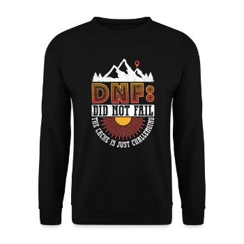 DNF: N’a pas échoué - Geocaching Geocacher - Sweat-shirt Unisexe - noir - Devant - Alina (178cm) & Michal (187cm)
