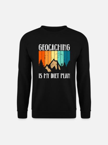 Geocaching ist mein Diätplan - Geocaching - Unisex Pullover - Schwarz