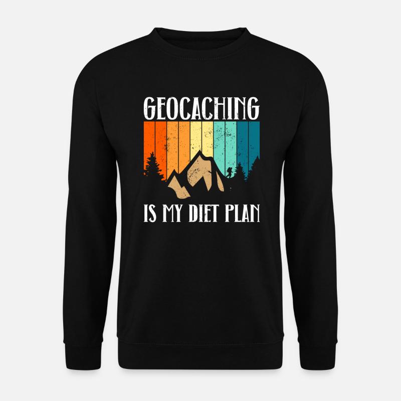 Geocaching ist mein Diätplan - Geocaching - Unisex Pullover - Schwarz