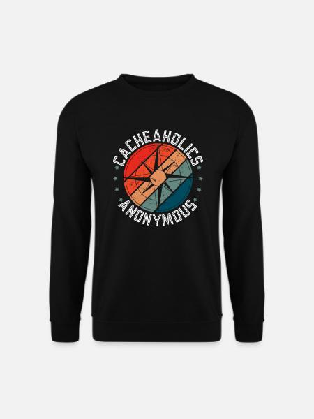Cacheaholics Anonymous - Geocaching Geocacher - Unisex Pullover - Schwarz