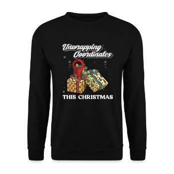 Geocaching Geocacher Christmas Gift - Unisex Sweatshirt - black - Front - Alina (178cm) & Michal (187cm)