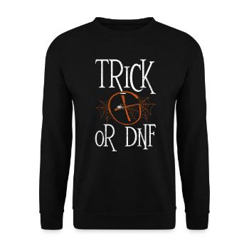 Astuce ou DNF - Geocaching Geocacher - Sweat-shirt Unisexe - noir - Devant - Alina (178cm) & Michal (187cm)