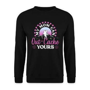 Géocachette Maman Maman Géocacheur - Sweat-shirt Unisexe - noir - Devant - Alina (178cm) & Michal (187cm)
