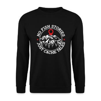 Geocaching Geocacher Spruch - Sweat-shirt Unisexe - noir - Devant - Alina (178cm) & Michal (187cm)