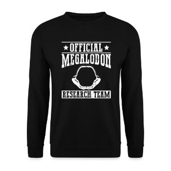 Official Megalodon Research Team - Megalodon - Unisex Sweatshirt - black - Front - Alina (178cm) & Michal (187cm)