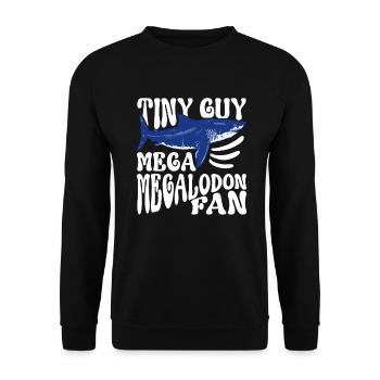 Tiny Guy - Mega Megalodon Fan - Megalodon Boys - Sweat-shirt Unisexe - noir - Devant - Alina (178cm) & Michal (187cm)
