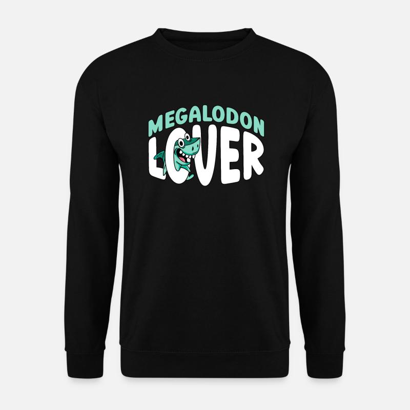 Megalodon Lover - Megalodon Young Shark - Unisex Sweatshirt - black