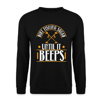 Équipe de détecteurs de métaux Chasse au trésor - Sweat-shirt Unisexe - noir - Devant - Alina (178cm) & Michal (187cm)