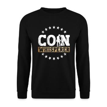 Coin Whisperer - Détective de métaux - Sweat-shirt Unisexe - noir - Devant - Alina (178cm) & Michal (187cm)