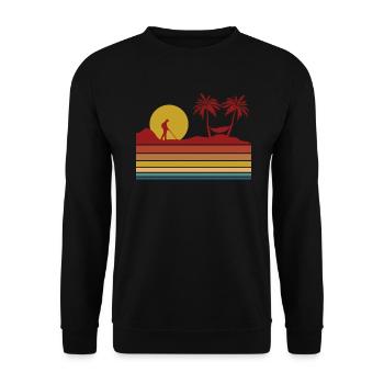Metal Detector Treasure Hunt Detectorist - Unisex Sweatshirt - black - Front - Alina (178cm) & Michal (187cm)