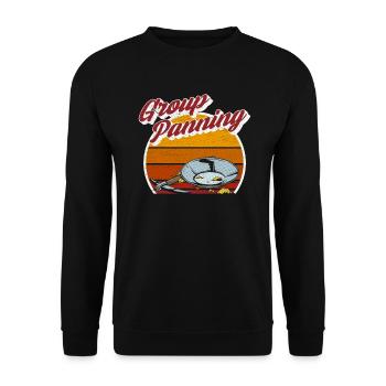 Gold Panning Gold Prospecting Group Team - Unisex Sweatshirt - black - Front - Alina (178cm) & Michal (187cm)