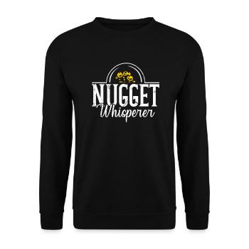 Nugget Whisperer - Extraction d’or - Sweat-shirt Unisexe - noir - Devant - Alina (178cm) & Michal (187cm)