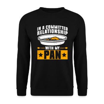 gold panning gold prospecting relationship saying funny - Unisex Sweatshirt - black - Front - Alina (178cm) & Michal (187cm)