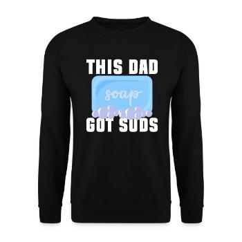 Soap Making Dad Soap Boiler Saying Dad - Unisex Sweatshirt - black - Front - Alina (178cm) & Michal (187cm)