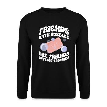 soap soap making soap maker soap boiler - Unisex Sweatshirt - black - Front - Alina (178cm) & Michal (187cm)