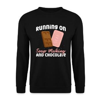 soap soap making soap maker soap boiler - Unisex Sweatshirt - black - Front - Alina (178cm) & Michal (187cm)