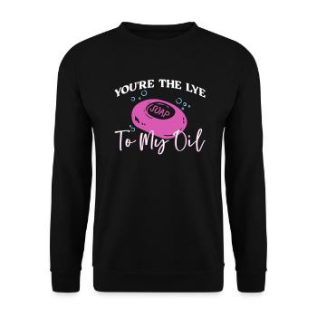 Soap Soap Making Soap Maker Soap Maker - Unisex Sweatshirt - black - Front - Alina (178cm) & Michal (187cm)