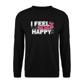 soap soap making soap maker soap boiler - Unisex Sweatshirt - black - Front - Alina (178cm) & Michal (187cm)