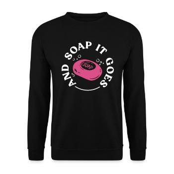 soap soap making soap maker soap boiler - Unisex Sweatshirt - black - Front - Alina (178cm) & Michal (187cm)