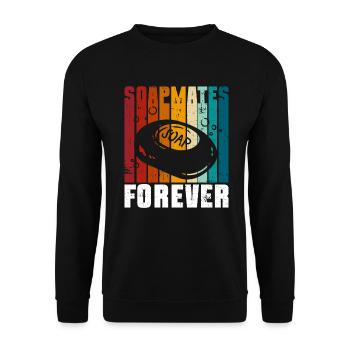 soap soap making soap maker soap boiler - Unisex Sweatshirt - black - Front - Alina (178cm) & Michal (187cm)