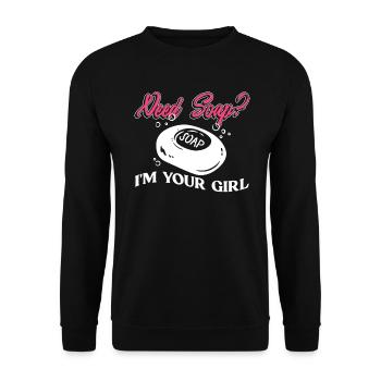 soap soap making soap maker soap boiler - Unisex Sweatshirt - black - Front - Alina (178cm) & Michal (187cm)