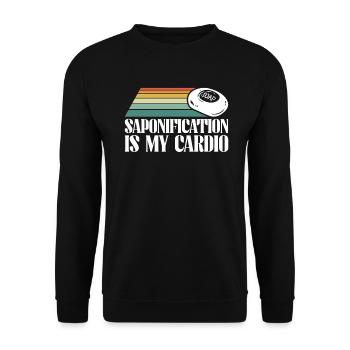 soap soap making soap maker soap boiler - Unisex Sweatshirt - black - Front - Alina (178cm) & Michal (187cm)
