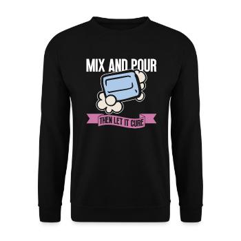soap soap making soap maker soap boiler - Unisex Sweatshirt - black - Front - Alina (178cm) & Michal (187cm)