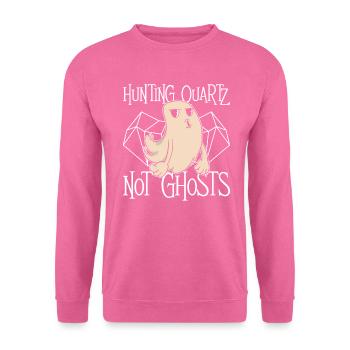 Quarzjagd - Keine Geister - Rockhounding Halloween - Unisex Pullover - Pink - Vorne