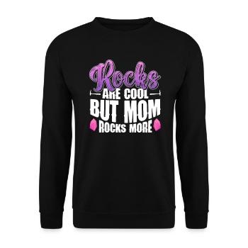 Géologue Mère Pierre Collectionneuse Pierres Géologie Maman - Sweat-shirt Unisexe - noir - Devant - Alina (178cm) & Michal (187cm)