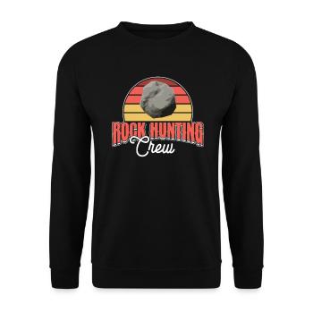 Geologist Stone Collector Stones Geology Minerals - Unisex Sweatshirt - black - Front - Alina (178cm) & Michal (187cm)