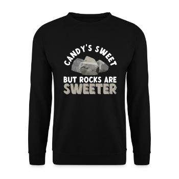 Geologist Children Stone Collector Stones Geology Boy - Unisex Sweatshirt - black - Front - Alina (178cm) & Michal (187cm)