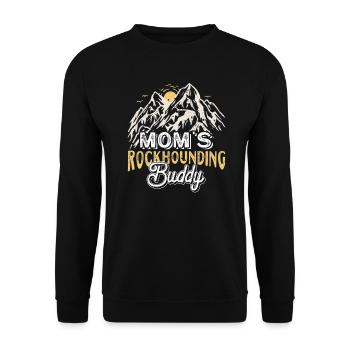 Geologist Children Stone Collector Stones Geology Boy - Unisex Sweatshirt - black - Front - Alina (178cm) & Michal (187cm)