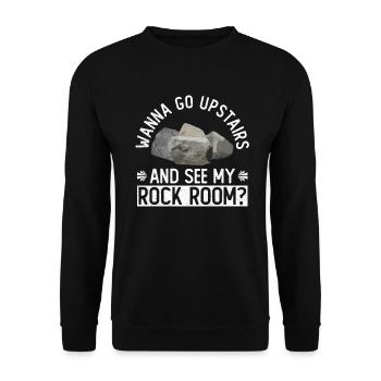 Geologist Stone Collector Stones Geology Minerals - Unisex Sweatshirt - black - Front - Alina (178cm) & Michal (187cm)