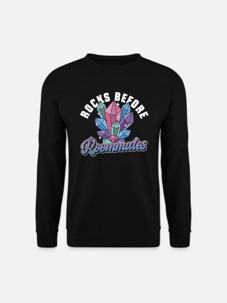 Geologe Steinsammler Steine Geologie Mineralien - Unisex Pullover - Schwarz