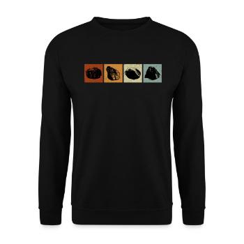 Géologue Pierre collectrice Pierres Géologie Minéraux - Sweat-shirt Unisexe - noir - Devant - Alina (178cm) & Michal (187cm)